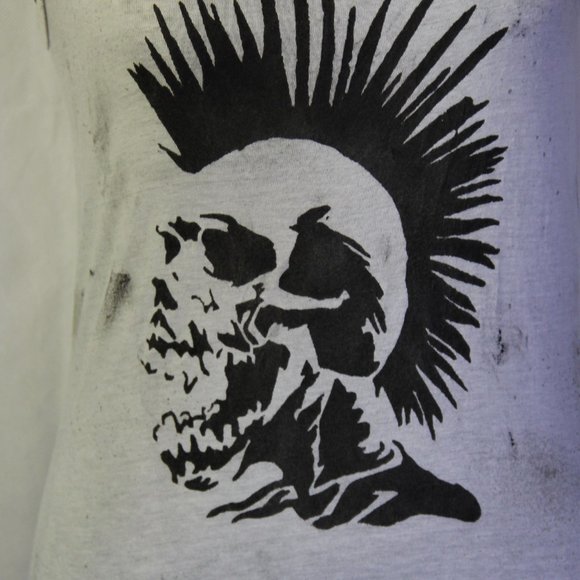 The Exploited Punk Skull Mohawk Handmade Women's - Picture 6 of 6